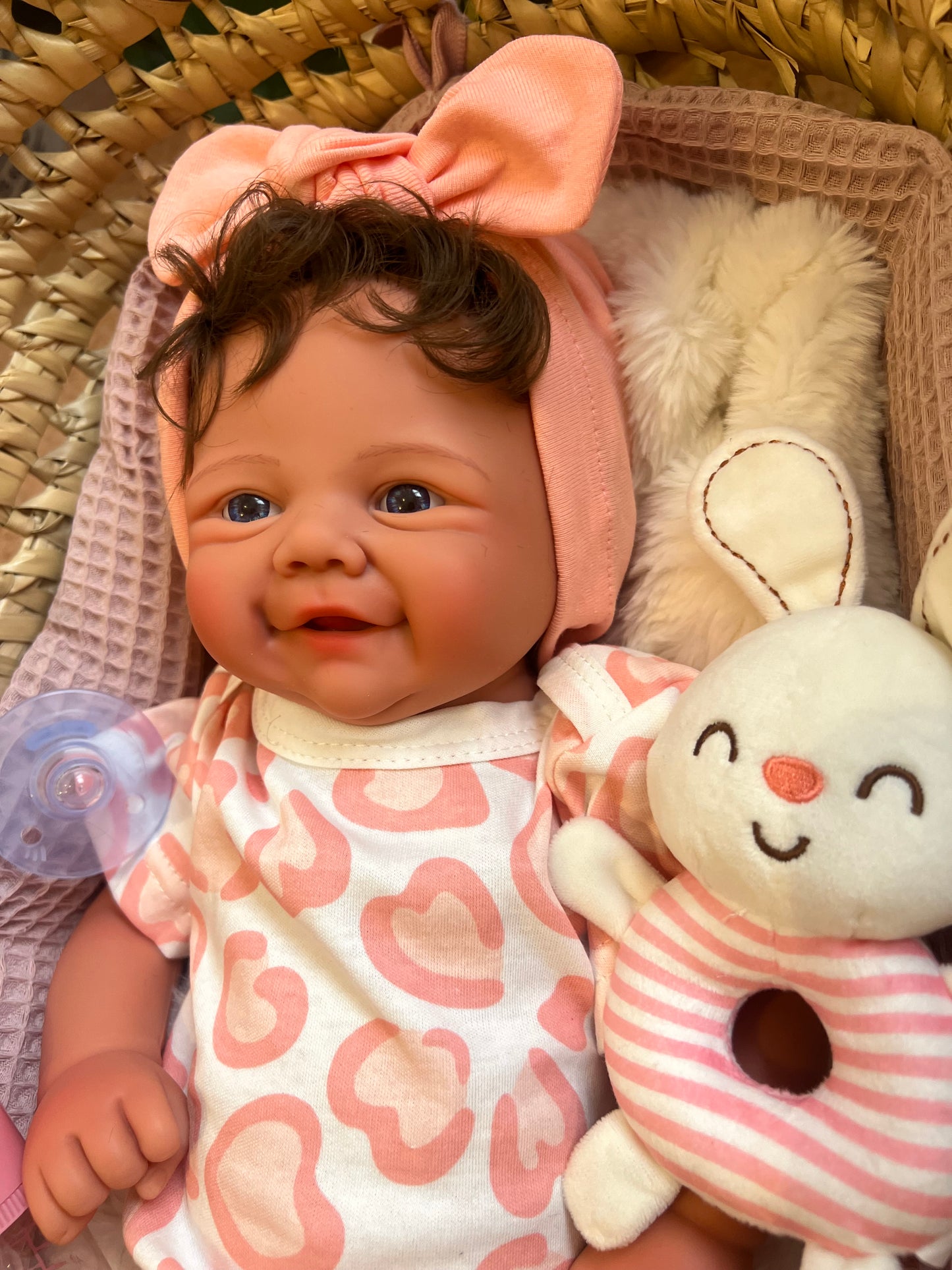 OLIVIA muñeca de silicona de platino con pelo