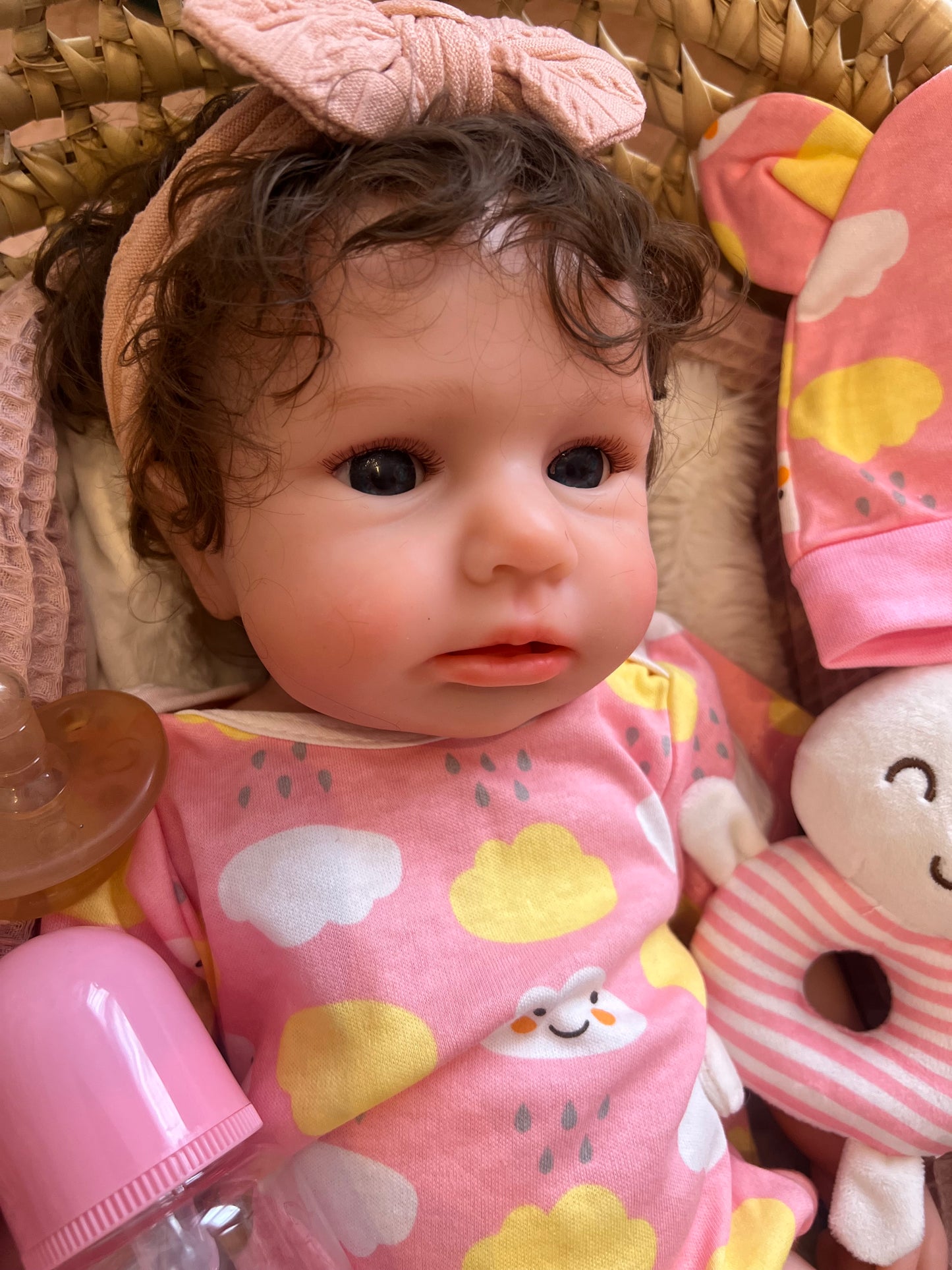 LUNA de silicona completa de platino con pelo injertado