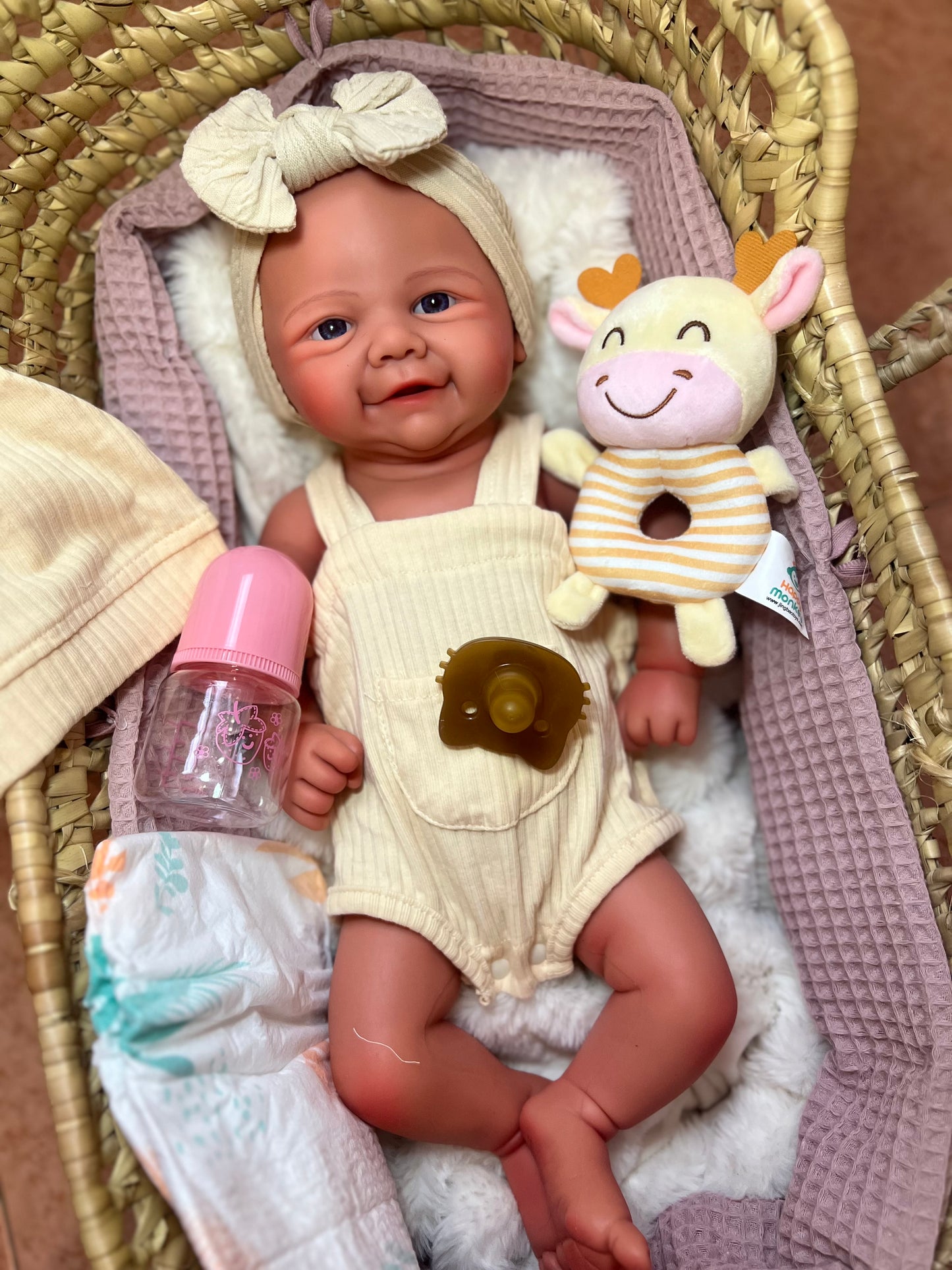 OLIVIA  muñeca de silicona de platino calva