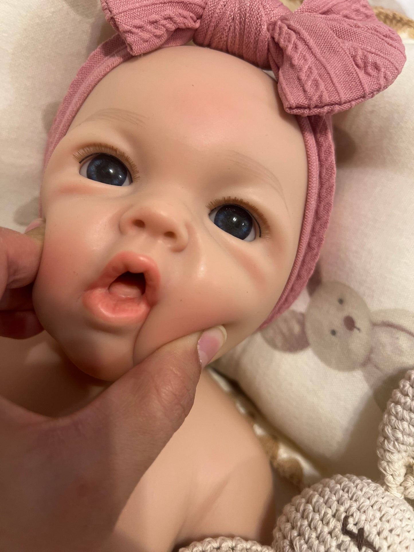 RESERVA Martina muñeca de silicona de platino calva