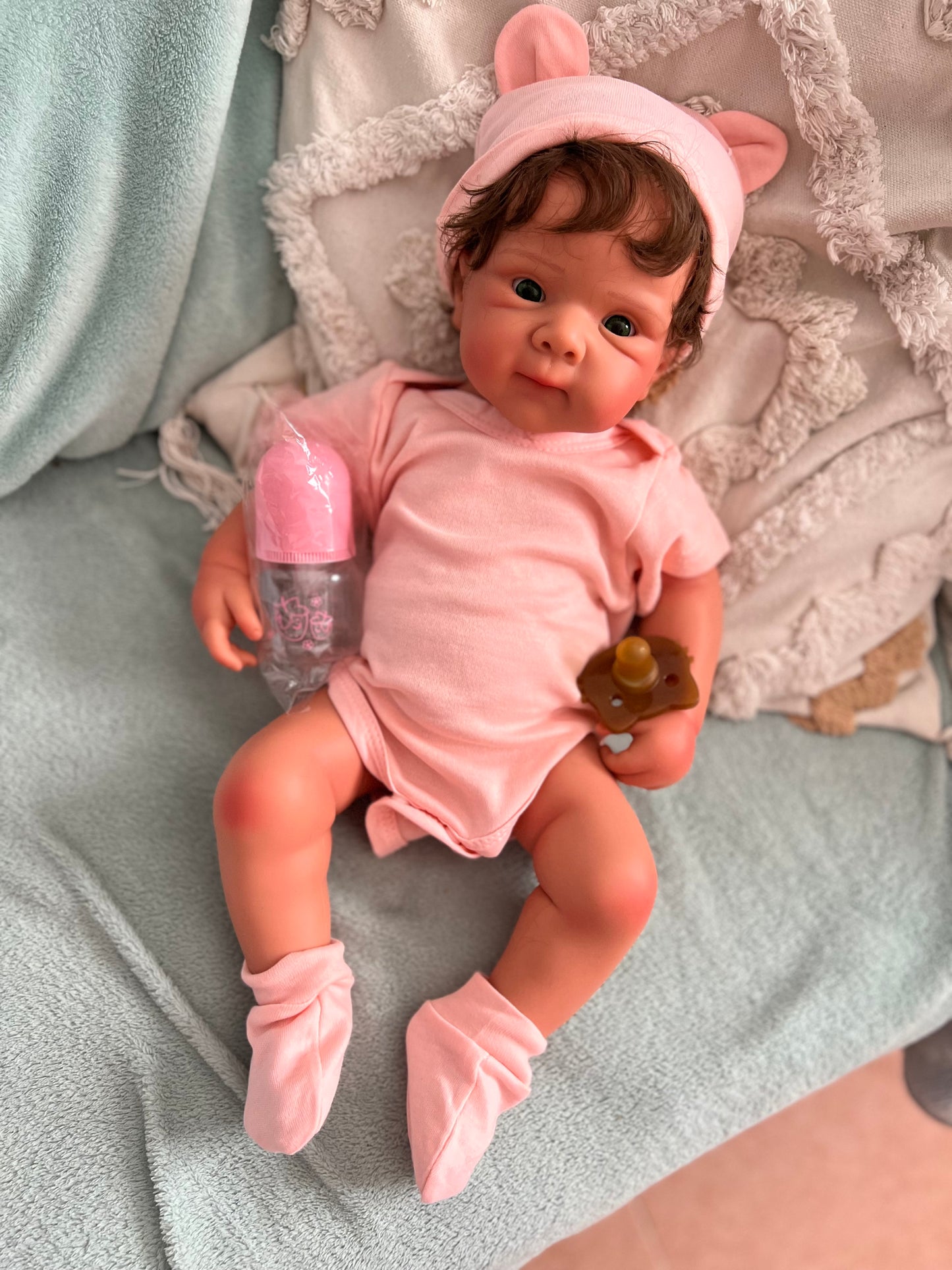 Betty de silicona de platino completa con pelo injertado