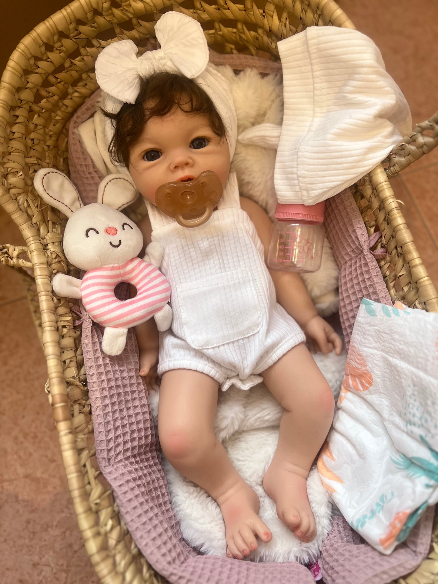 Martina muñeca de silicona de platino con pelo injertado