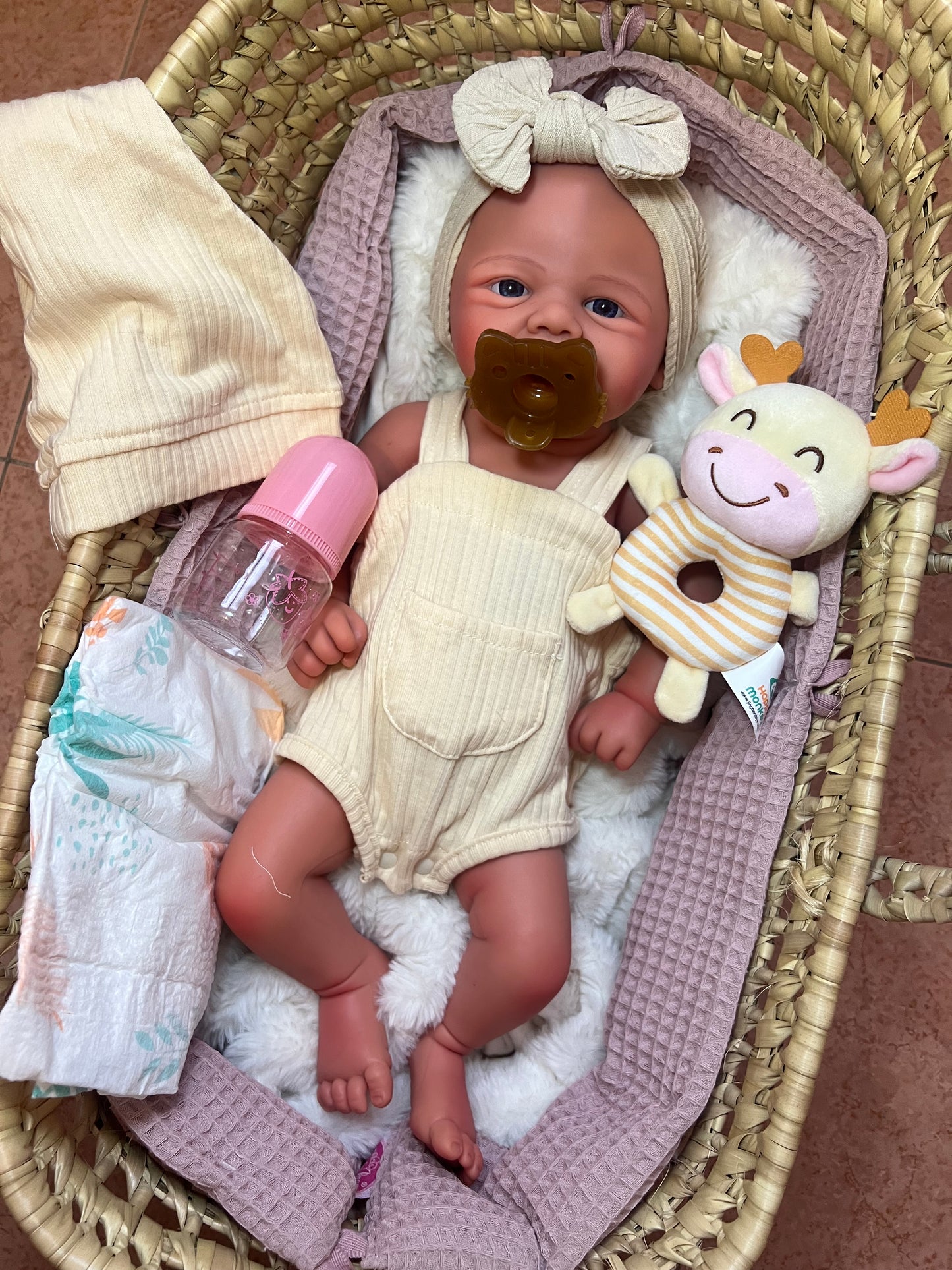 OLIVIA  muñeca de silicona de platino calva