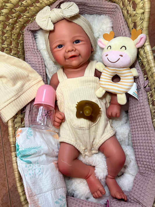 OLIVIA  muñeca de silicona de platino calva