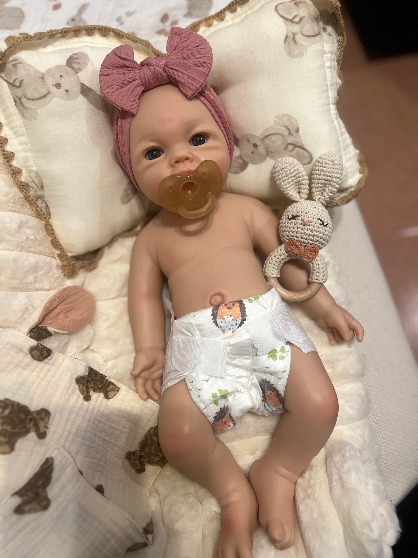 RESERVA Martina muñeca de silicona de platino calva