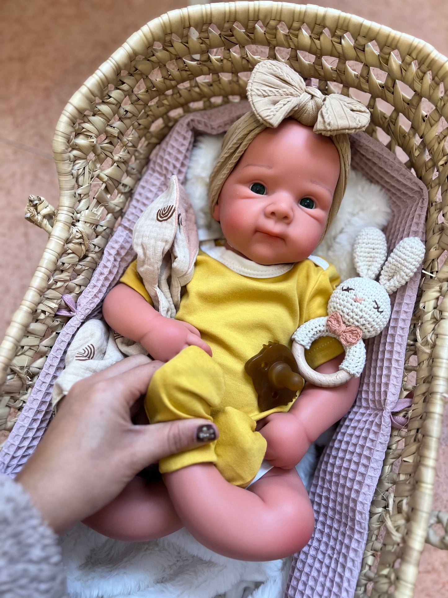 Betty de silicona de platino completa calva