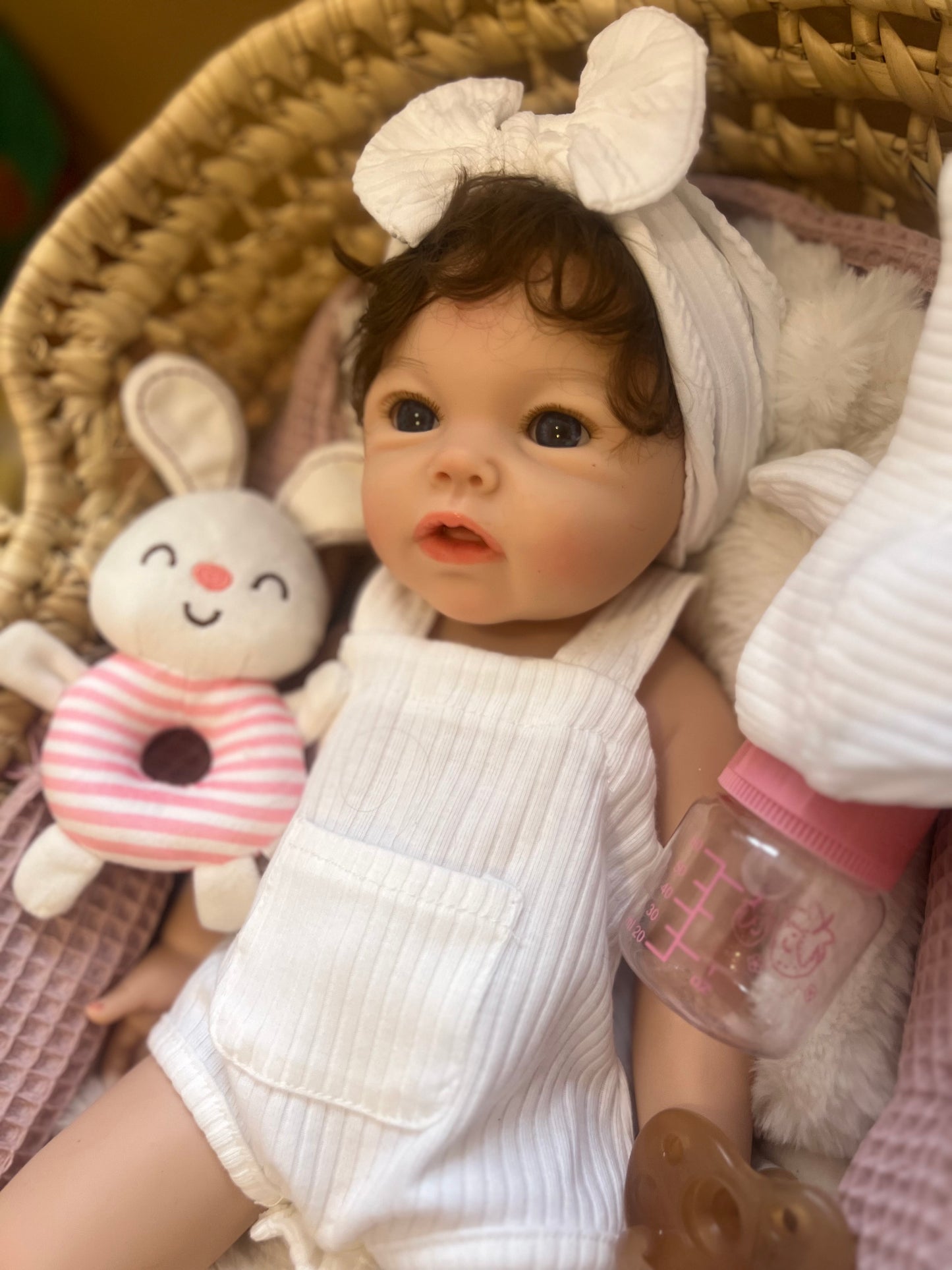 Martina muñeca de silicona de platino con pelo injertado