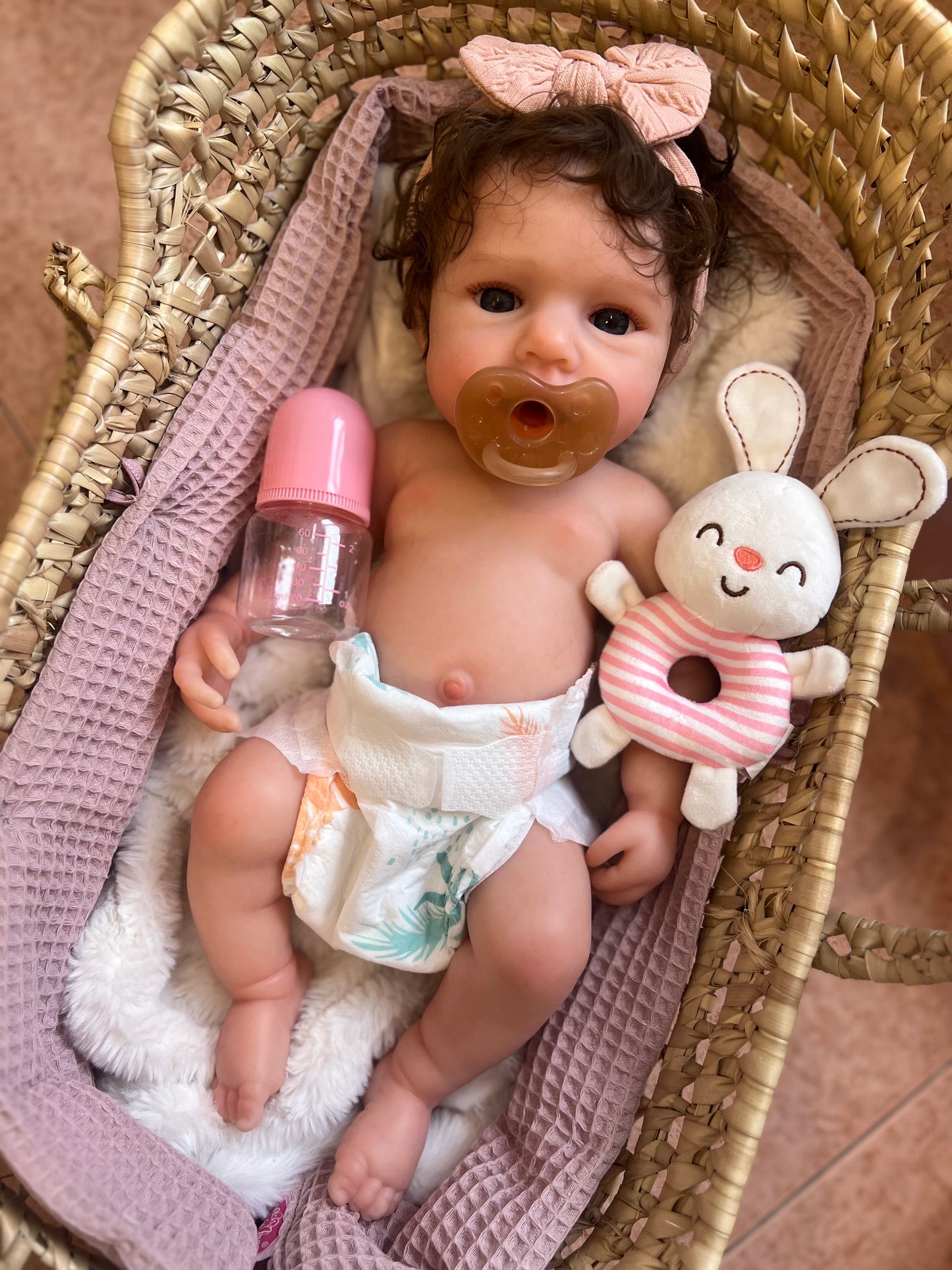 LUNA de silicona completa de platino con pelo injertado