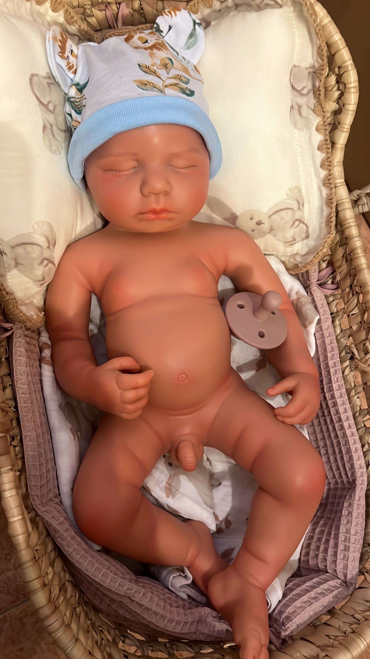 Lou Lou NIÑO de silicona de platino completa calvo