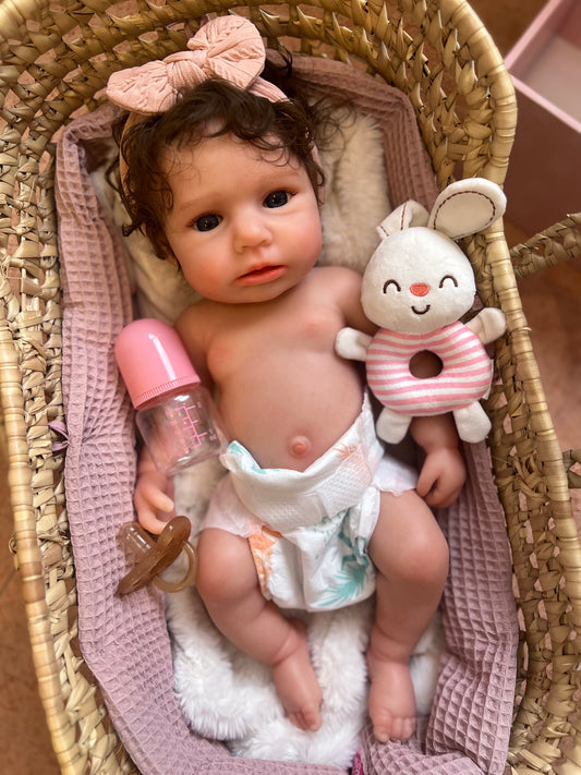 LUNA de silicona completa de platino con pelo injertado