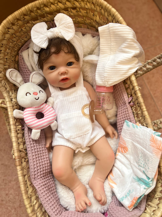 Martina muñeca de silicona de platino con pelo injertado